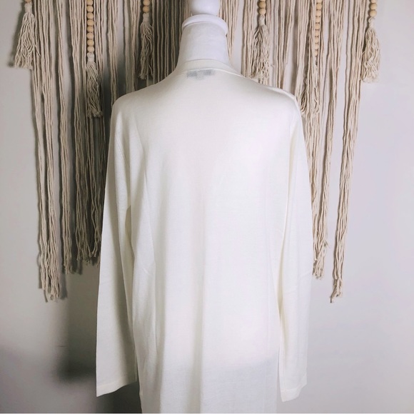 NWT Ivory Longline Button Front Cardigan - Picture 10 of 11
